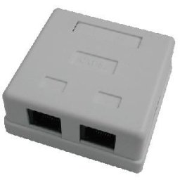 DATACOM Kettős aljzat gipszkarton felett-2xRJ45, Cat5e UTP