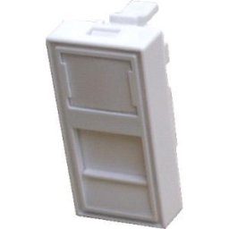 DATACOM modul 45x22,5mm párkánysínhez, fehér, képernyővel