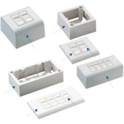 DATACOM STP 2xRJ45 aljzat Cat5e (süllyesztett és vakolat feletti)