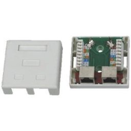 DATACOM STP dupla aljzat Cat5e 2 x RJ45