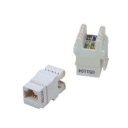 DATACOM UTP Keystone Cat6 fehér Dual Slim hátsó bevágás