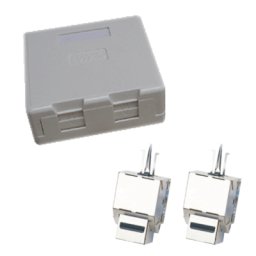 Dupla aljzat CAT5E STP 2xRJ45 gipszkartonhoz por elleni védelemhez.