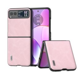 ABEEL LEATHER tok Motorola Razr 40 rózsaszín telefonhoz