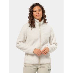 Jack Wolfskin Polár kabát High Curl Jacket 1708732 Ekru Regular Fit