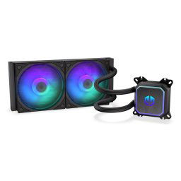 ENDORFY Vízhűtő Navis F240 ARGB, 2x120mm, LGA1851, AM5, fekete, fekete
