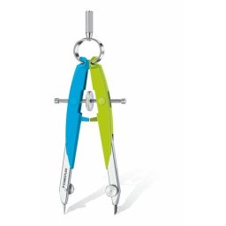 STAEDTLER Körző készlet, precíziós, 2 darabos, STAEDTLER "Mars Comfort 556", neon kék/zöld