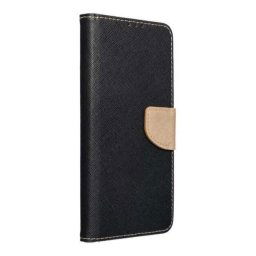 Samsung A51 2020 Fancy fekete-arany notesz tok