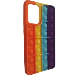 Samsung A52 4G / Samsung A52 5G / Samsung A52S Pop it szilikon tok szivárvány