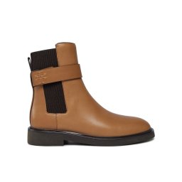 Tory Burch Bokacsizma Double T Chelsea Boot 152831 Bézs