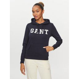 Gant Pulóver Reg Graphic Hoodie 4200742 Sötétkék Regular Fit