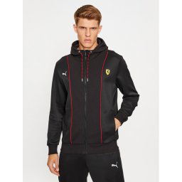 Puma Pulóver Ferrari Race Hdd 620942 Fekete Regular Fit