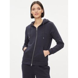Gant Pulóver Reg Tonal Shield Zip Hoodie 4200671 Sötétkék Regular Fit