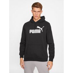 Puma Pulóver Ess Big Logo 586686 Fekete Regular Fit