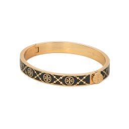 Tory Burch Karkötő T Monogram Hinge Bracelet 150568 Fekete