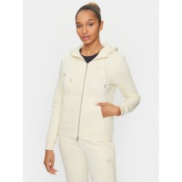 Gant Pulóver Reg Tonal Shield Zip Hoodie 4200671 Ekru Regular Fit