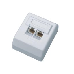 DATACOM UTP dupla aljzat a vakolat felett 45 fokban - Cat5e