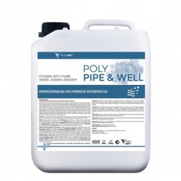 POLY PIPE & WELL kutak és tartályok fertőtlenítése 5L – klórmentes fertőtlenítőszer víztechnikai rendszerekhez