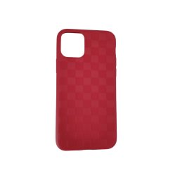Iphone 11 Pro Usams piros rácsos mintás tok