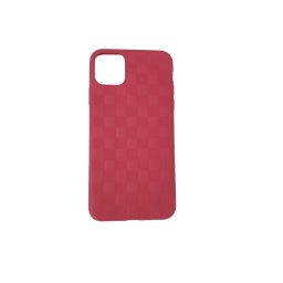 Iphone 11 Pro Max Usams piros rács mintás tok