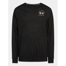 La Martina Sweater Wessel WMS016 YW025 Fekete Regular Fit
