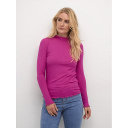 Kaffe Blúz Kadrew Turtleneck 10507922 Rózsaszín Shaped Fit