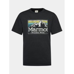 Marmot Póló MMW Gradient M14823 Fekete Regular Fit