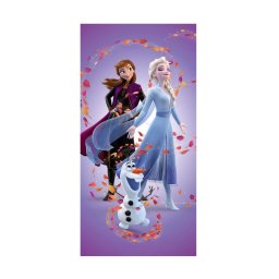 Disney Jégvarázs Leaves Magic fürdőlepedő, strand törölköző 70x140 cm