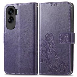 ART FLOWERS Pénztárca borító Honor 90 Lite 5G lila