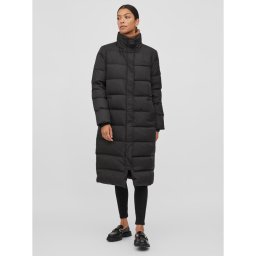 Vila Pehelykabát Camisa 14078154 Fekete Regular Fit