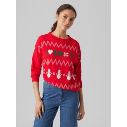 Vero Moda Sweater 10292667 Piros Regular Fit