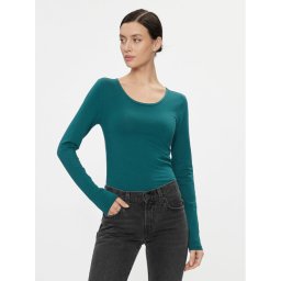 ONLY Blúz 15204712 Zöld Stretch Fit