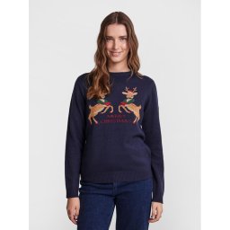 Pieces Sweater 17121018 Sötétkék Regular Fit