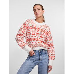 Pieces Sweater 17142261 Piros Regular Fit