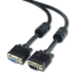 VGA hosszabbító kábel 10m M/F kettős árnyékolású Gembird PN: CC-PPVGAX-10M-B