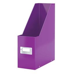 LEITZ Iratpapucs, PP/karton, 95 mm, LEITZ "Click&Store", lila