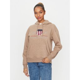 Gant Pulóver Archive Shield 4204567 Barna Relaxed Fit