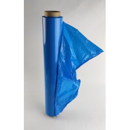 Kézi sztreccsfólia, fedett kék, 50 cm széles, 1,4 kg, 115 m