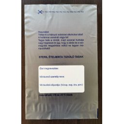 Ételmintás tasak, polietilén (BLPE), 22,5 x 35 cm, ételminta tároló