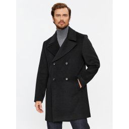 Guess Gyapjú kabát M3BL40 WFO00 Fekete Regular Fit