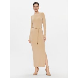 MICHAEL Michael Kors Kötött ruha MF381UN4VR Bézs Slim Fit