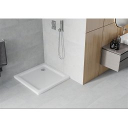 Mexen Slim zuhanytálca 100 x 100 cm, fehér+szifon króm - 40101010 Zuhanytálca