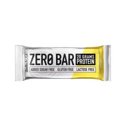 BIOTECH USA Fehérjeszelet, gluténmentes, 50g, BIOTECH USA "Zero Bar", csokoládé-banán
