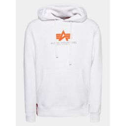 Alpha Industries Pulóver Basic 178312 Fehér Regular Fit
