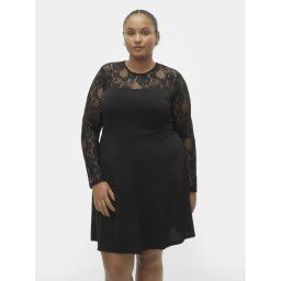 Vero Moda Curve Koktélruha 10305860 Fekete Regular Fit