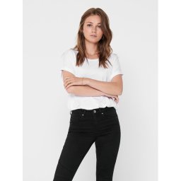 ONLY Póló Moster 15106662 Fehér Loose Fit