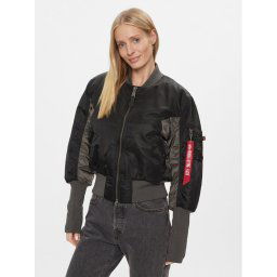 Alpha Industries Bomber dzseki MA-1 Cyber 108008 Fekete Regular Fit