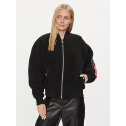 Alpha Industries Bomber dzseki MA-1 VF Teddy 108003 Fekete Regular Fit