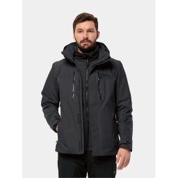 Jack Wolfskin Outdoor kabát Jasper 3In1 Jkt 1115261 Fekete Regular Fit