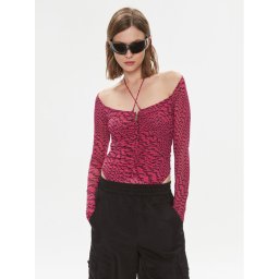 Pinko Body Birba 102221 A1A0 Rózsaszín Slim Fit