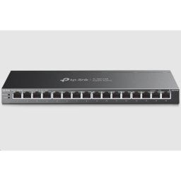 TP-Link TL-SG116P switch (16xGbE, 16xPoE , 120W, ventilátor nélküli)